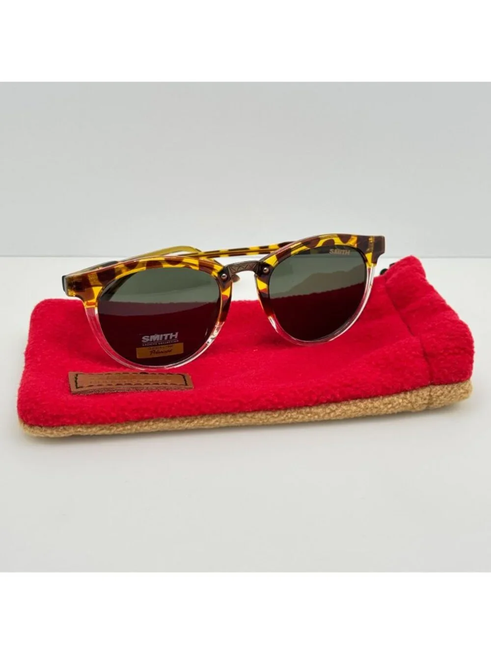 Smith Sunglasses Questa Amber Tortoise Polarized 50-19-140 W/ Bag